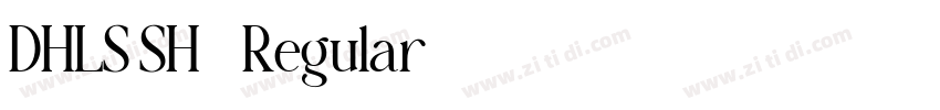 DHLS SH4 Regular字体转换